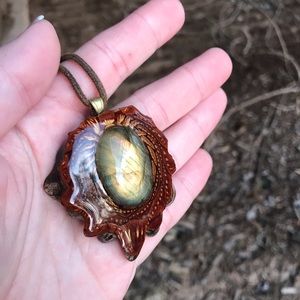 Labradorite Third eye Pinecone